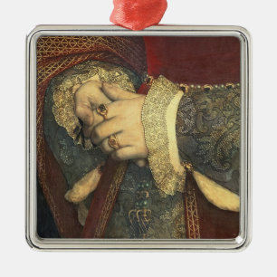 Porträtt av Jane Seymour, 1536 Julgransprydnad Metall