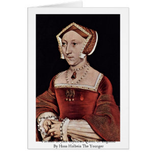 Porträtt av Jane Seymour, drottning av England Hälsningskort