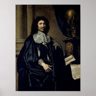 Porträtt av Jean-Baptiste Colbert de Torcy 1666 Poster