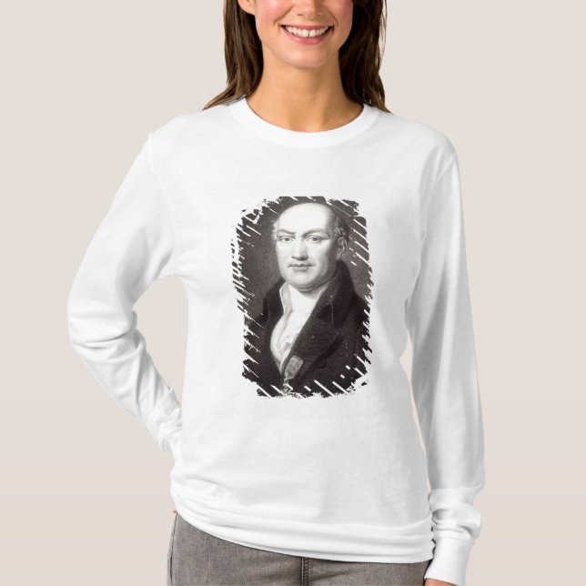 Porträtt av Jean Baptiste Joseph Delambre T Shirt (Framsida)