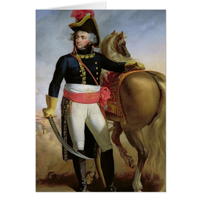 Porträtt av Jean Baptiste Kleber Hälsningskort (Framsidan)