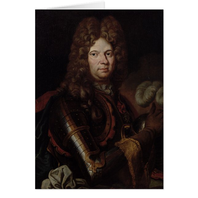 Porträtt av Jean Bart Hälsningskort (Framsidan)