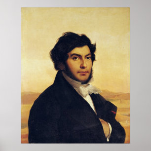 Porträtt av Jean-Francois Champollion 1831 Poster