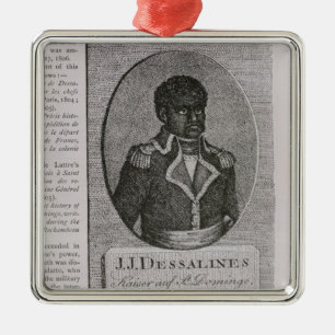 Porträtt av Jean-Jacques Dessalines Julgransprydnad Metall