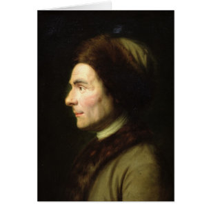 Porträtt av Jean-jacques Rousseau Hälsningskort
