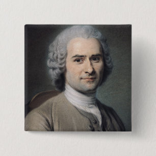 Porträtt av Jean-jacques Rousseau Knapp