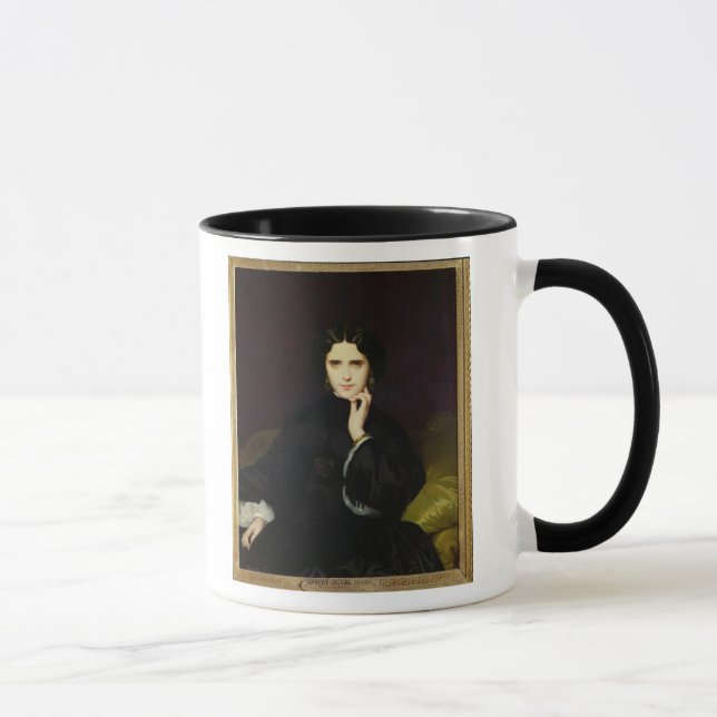 Porträtt av Jeanne de Tourbay 1862 Mugg (Höger)