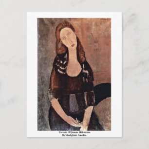 Porträtt av Jeanne Hébuterne från Modigliani Amede Vykort