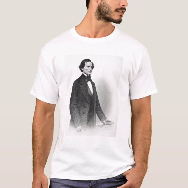 Porträtt av Jefferson Davis T-shirt (Framsida)