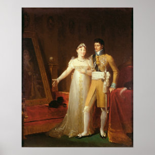 Porträtt av Jerome Bonaparte och hans fru Poster