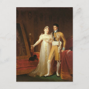 Porträtt av Jerome Bonaparte och hans fru Vykort
