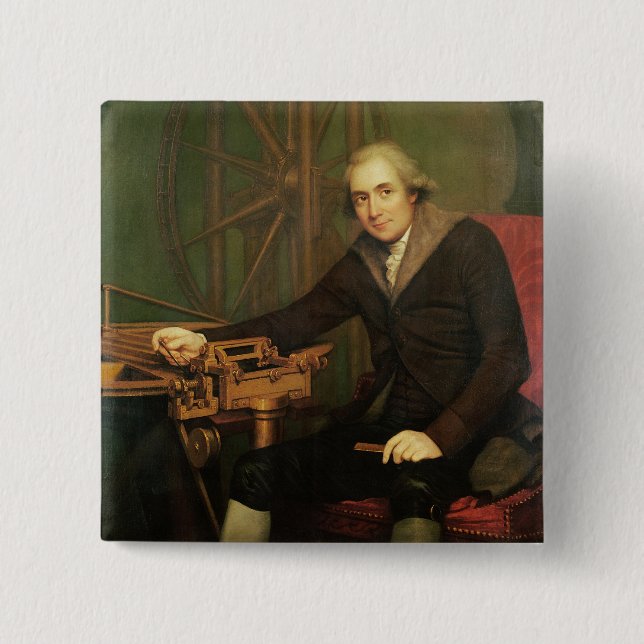 Porträtt av Jesse Ramsden (1735-1800) (olja på Knapp (Framsida)