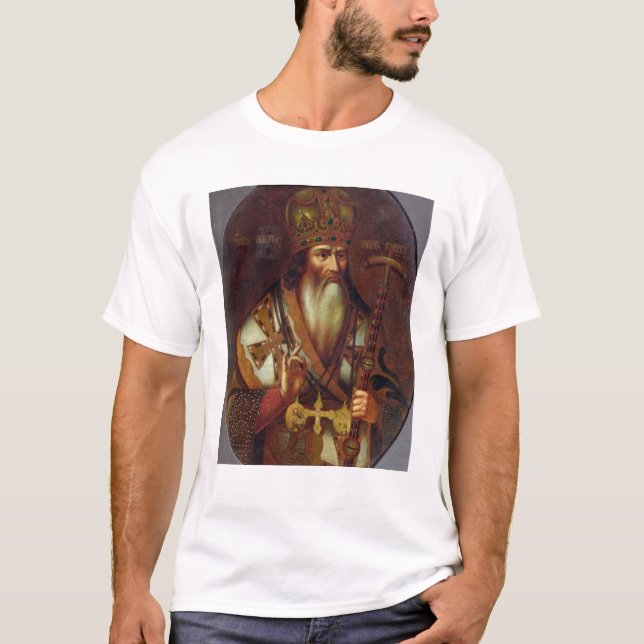 Porträtt av Joachim, patriark av Moscow Tee Shirt (Framsida)
