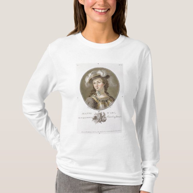Porträtt av Joan av bågen (1412-31), färgad 1787 ( T Shirt (Framsida)