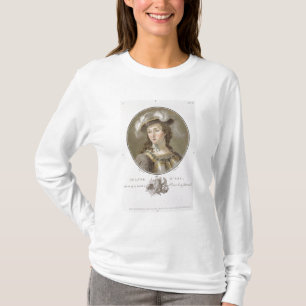 Porträtt av Joan av bågen (1412-31), färgad 178 T Shirt