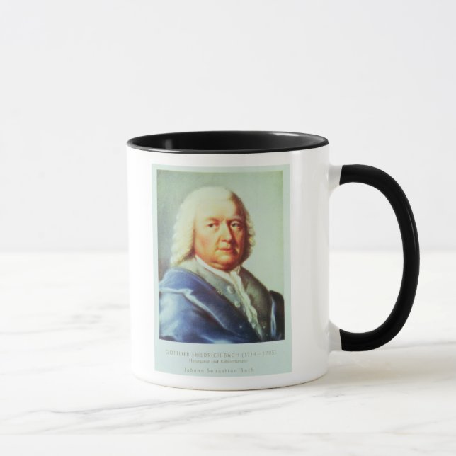 Porträtt av Johann Sebastian Bach Mugg (Höger)