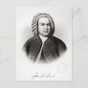 Porträtt av Johann Sebastian Bach Vykort