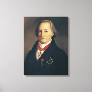 Porträtt av Johann Wolfgang Von Goethe Canvastryck