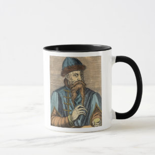 Porträtt av Johannes Gutenberg 2 Mugg