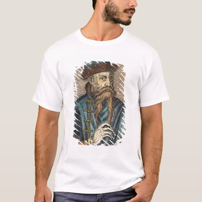 Porträtt av Johannes Gutenberg 2 Tee (Framsida)