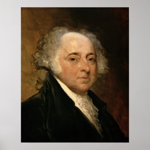 Porträtt av John Adams Poster