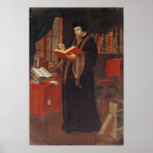 Porträtt av John Calvin Poster