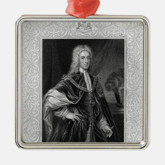 Porträtt av John Campbell Julgransprydnad Metall (Framsidan)