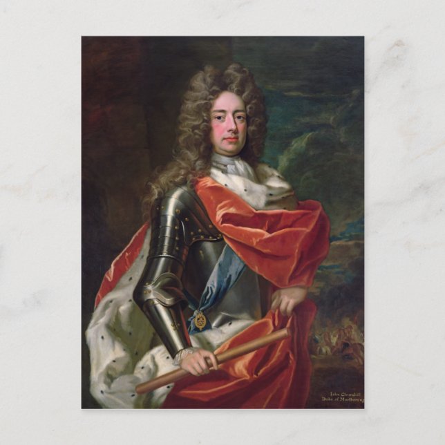 Porträtt av John Churchill Vykort (Framsida)