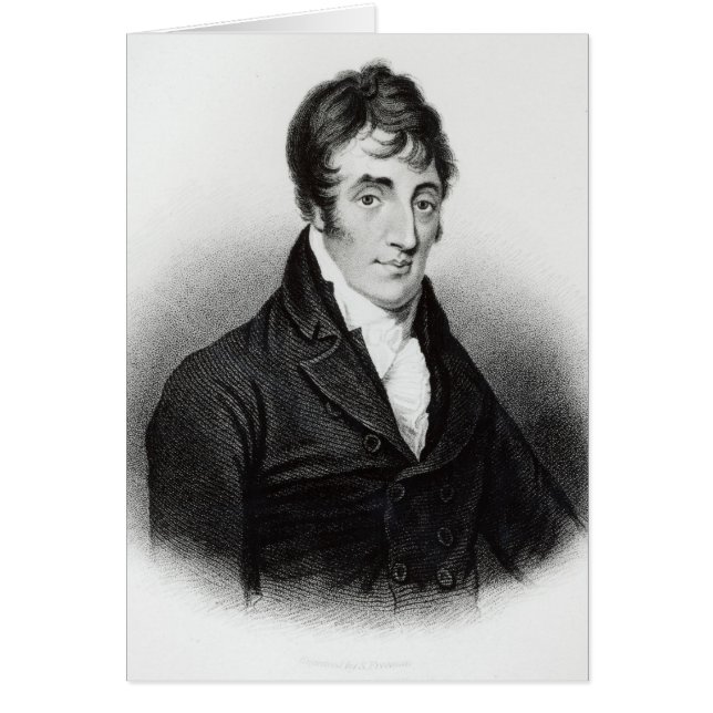 Porträtt av John Clare Hälsningskort (Framsidan)