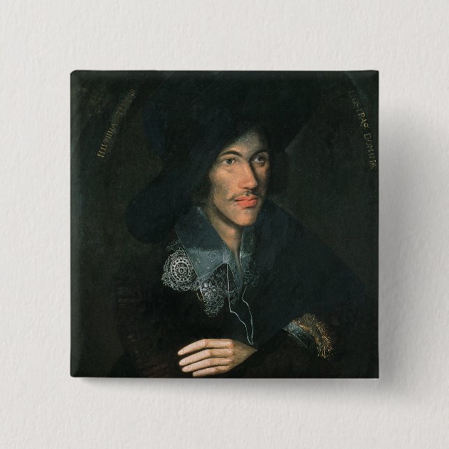 Porträtt av John Donne, c.1595 Knapp (Framsida)