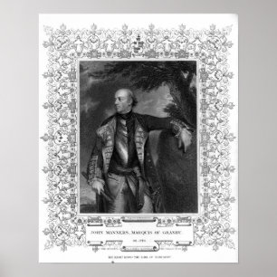 Porträtt av John Manners, Marquis of Granby Poster
