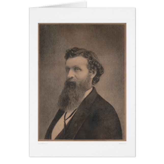 Porträtt av John Muir (1349) Hälsningskort (Framsidan)