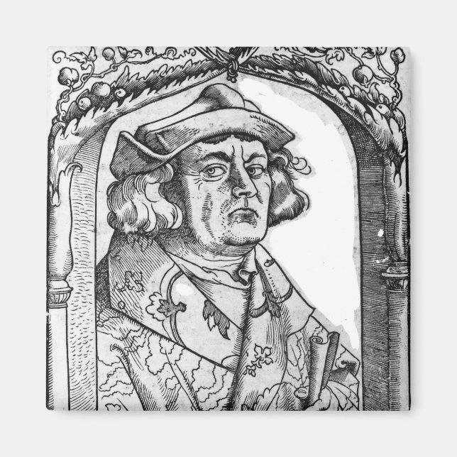 Porträtt av John of Indagine Magnet (Framsidan)