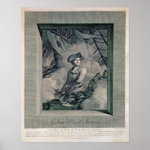 Porträtt av John Paul Jones Poster