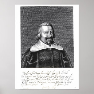 Porträtt av John Pym som inristas av George Poster