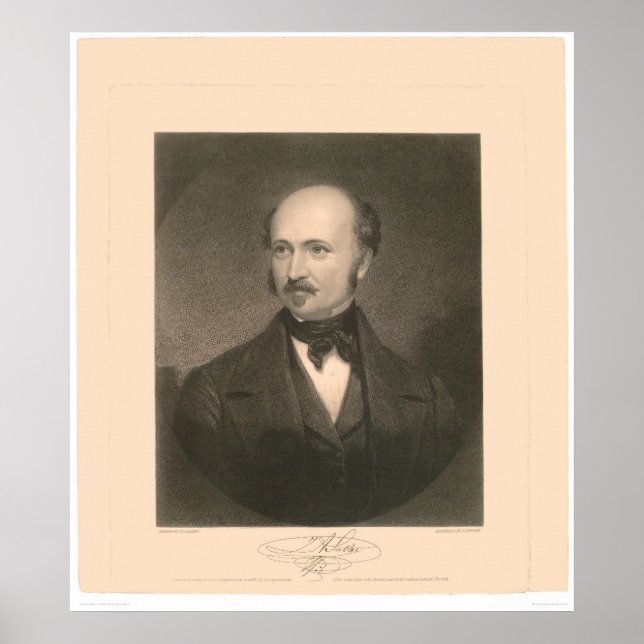 Porträtt av John Sutter (1679A) - återställd Poster (Framsidan)