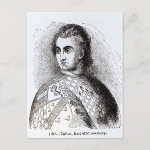Porträtt av John Talbot Vykort