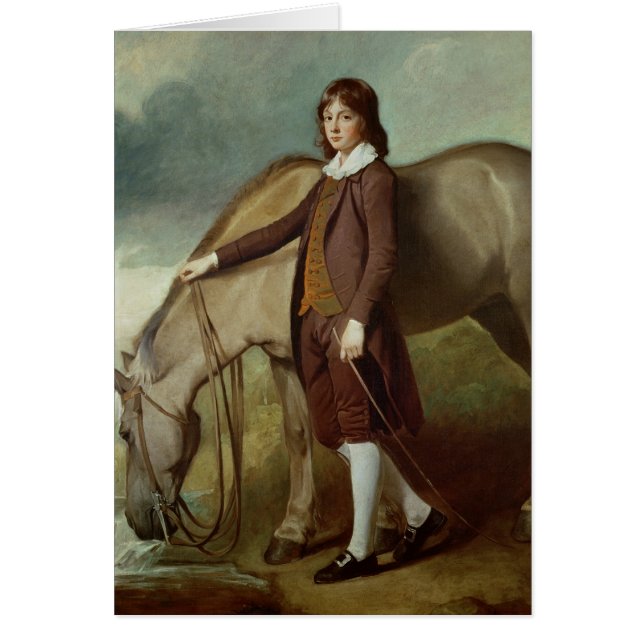 Porträtt av John Walter storm Hälsningskort (Framsidan)