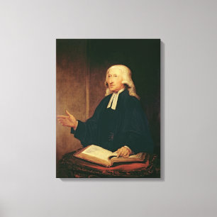 Porträtt av John Wesley 1788 Canvastryck
