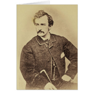 Porträtt av John Wilkes bås 1861-65 Hälsningskort