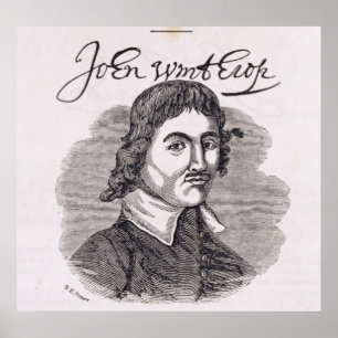 Porträtt av John Winthrop Poster