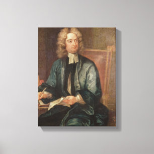 Porträtt av Jonathan Swift c.1718 Canvastryck