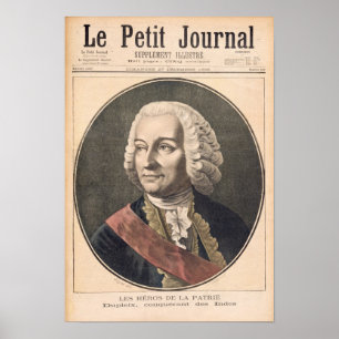 Porträtt av Joseph Francis Dupleix Poster