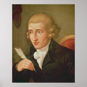 Porträtt av Joseph Haydn Poster