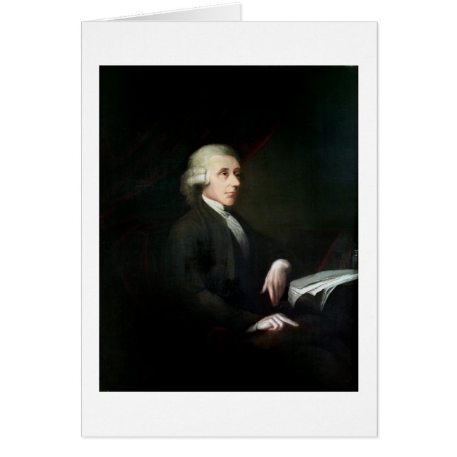 Porträtt av Joseph Priestley (1733-1804) (olja på Hälsningskort (Framsidan)