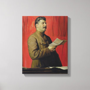 Porträtt av Josif Stalin, 1933 Canvastryck