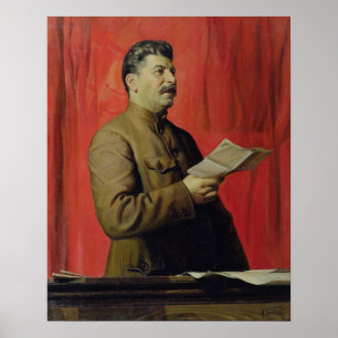 Porträtt av Josif Stalin, 1933 Poster