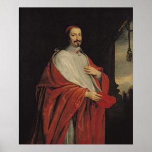 Porträtt av Jules Mazarin Poster