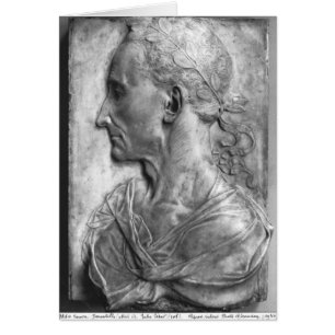 Porträtt av Julius Caesar Hälsningskort