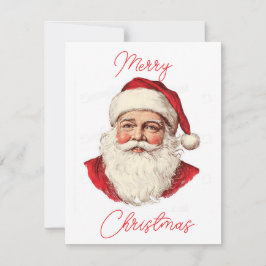 Porträtt av jultomten anteckningskort